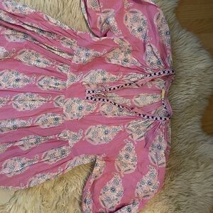 Matta Pink and Blue Patterned Dress